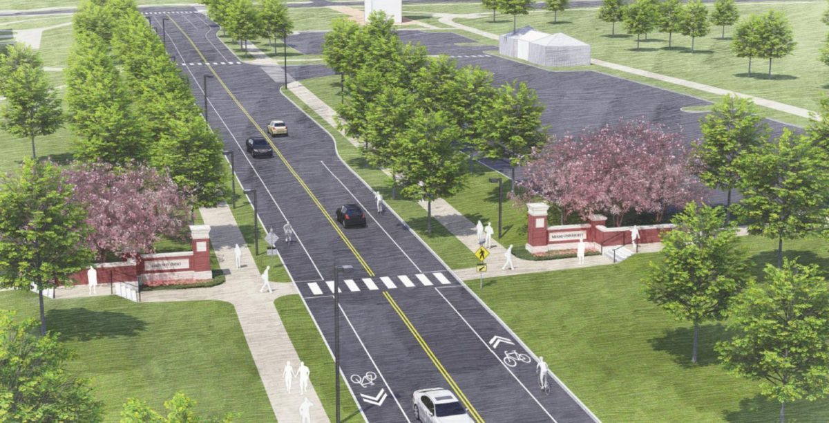 Officials said repositioned crosswalks near the new gateway to Oxford on Route 73 will improve pedestrian safety.