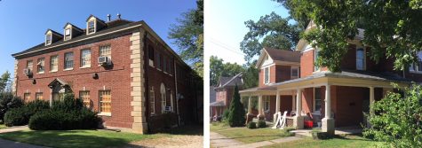 These buildings along South Elm Street would have been razed to make way for a new OPUS student housing development. Photos by A.L. Blair