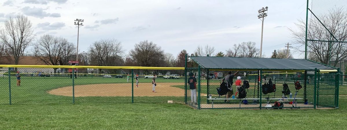 Players from the Oxford Youth Leagues \majors\ get in some pre-season practice, Thursday evening, at this field near the old city pool off McGuffey Ave. Photo by David Wells