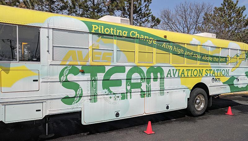 Talawanda’s STEM bus program is being modeled after Sycamore School District’s STEAM (Science, Technology, Engineering, Art and Math) bus program. Photo courtesy of Karen Naber of Sycamore School District.