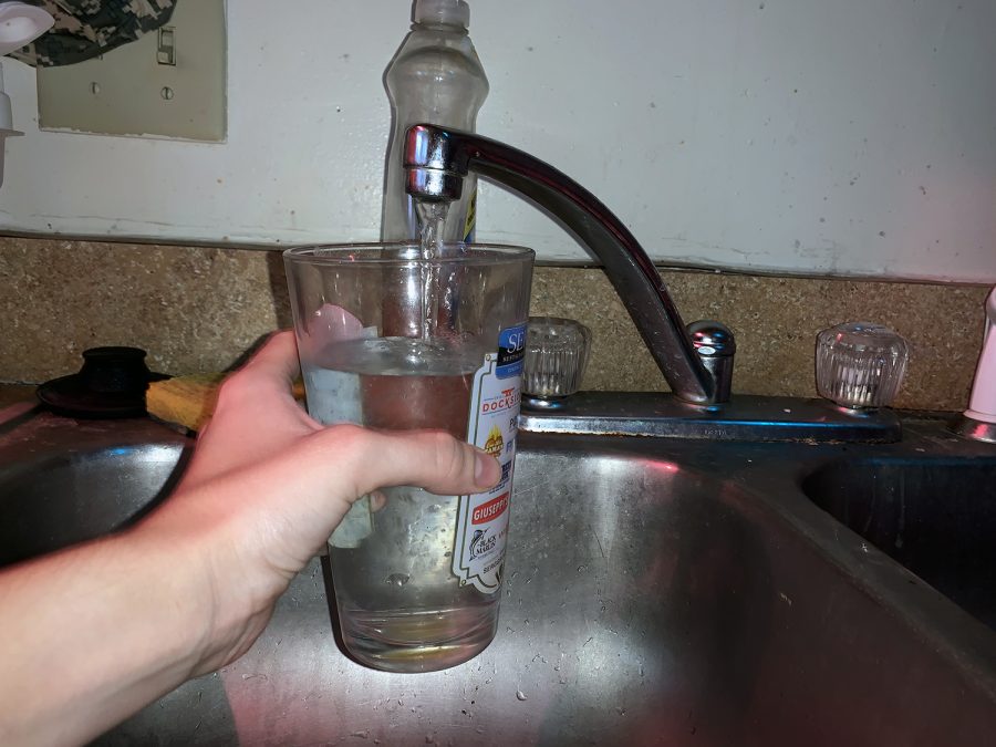 Water that comes out of the tap in Oxford is “hard,” meaning it has high levels of minerals that can cause limescale to form on faucets and clog and damage water heaters and other plumbing. Photo illustration by Mallory Hackett