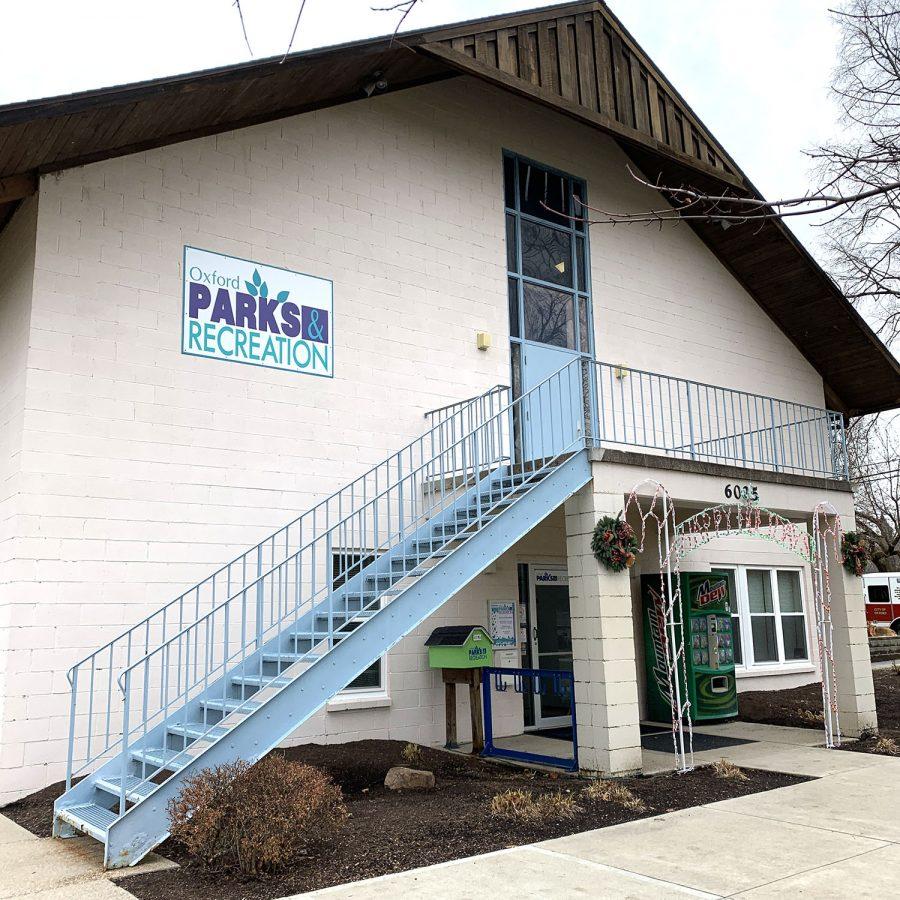  An exterior shot of the future teen center to be run by the Oxford Parks and Recreation Department at the Talawanda Recreational Inc. (TRI) site on Fairfield Road. Now under construction, the center is expected to be operational by February. Photo by Abby Jeffrey
