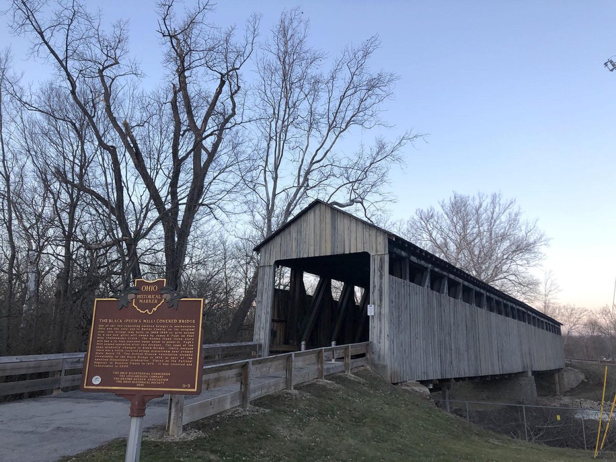 Now+on+the+National+Register+of+Historic+Places%2C+the+Black+Covered+Bridge+was+built+to+give+farmers+easy+access+to+local+saw+and+grist+mills.+Photo+by+Halie+Barger