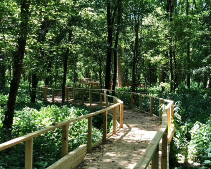 The+new+boardwalk+through+Ruder+Nature+Preserve+is+wheelchair+and+stroller+accessible.