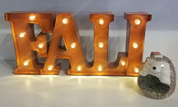 Crafts such as this sign of Fall will be for sale at the College Corner Outdoor Fall Festival, Sept. 26.