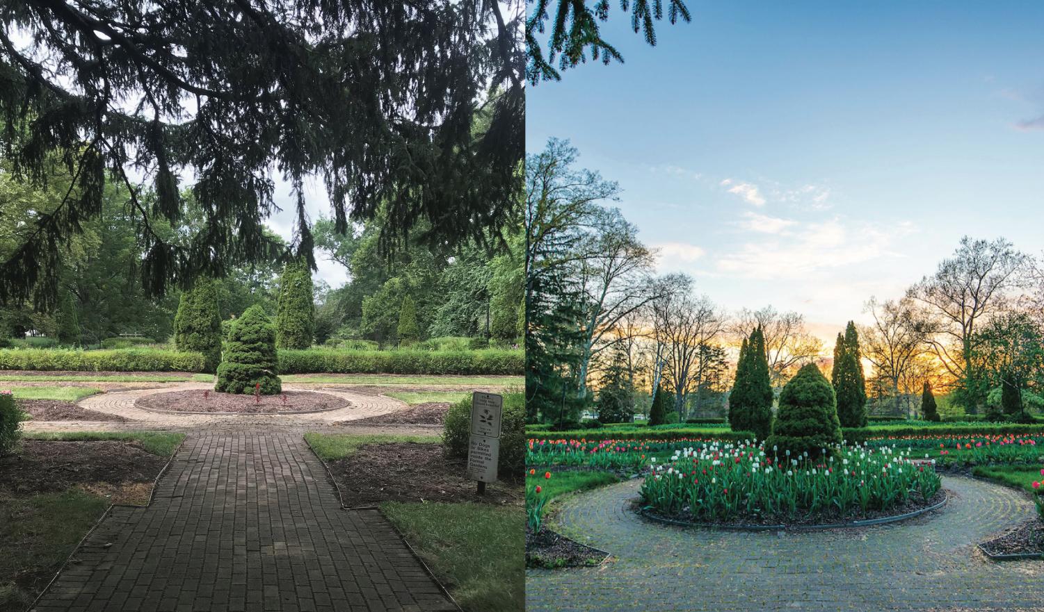 The Formal Gardens feature weeds and dirt this year amid budget cuts