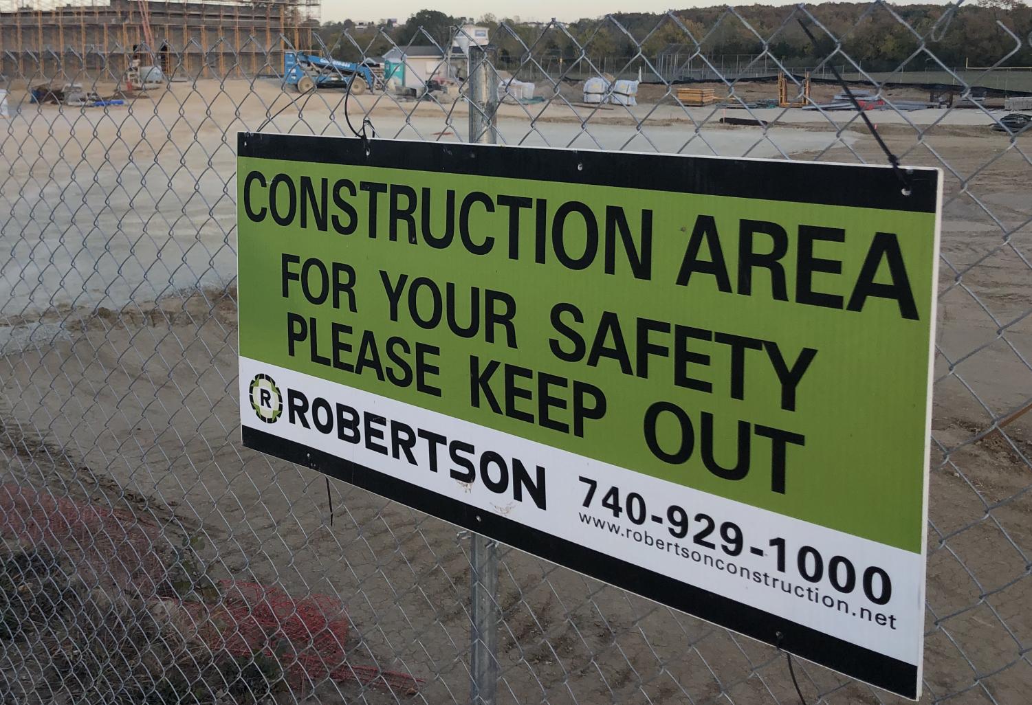 School officials take precautions to protect students and community members safe around the construction project