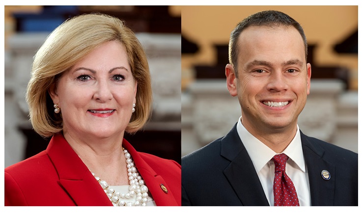 Senator Teresa Fedora and Senator Nathan Manning co-sponsor a bipartisan bill to aid state schools
