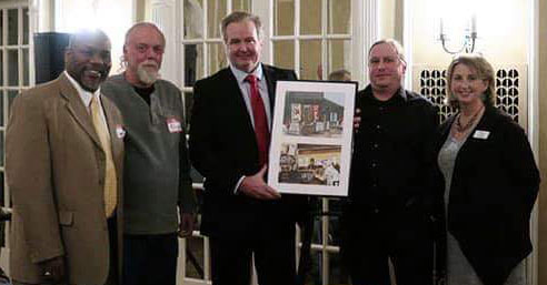 Left Field Tavern, pictured receiving their award, was one of last year’s Business of the Year winners.