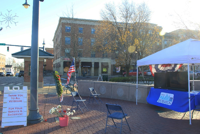 A virtual Veterans Day celebration was held Nov. 11 in Martin Luther King Jr. Park, uptown.