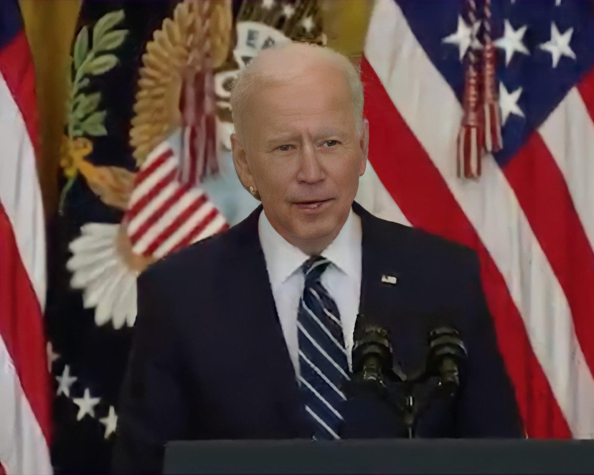 President Joe Biden said in a Thursday press conference that the administration’s goal is to have 200 million doses of COVID-19 vaccine administered by April 30, his 100th day in office. 