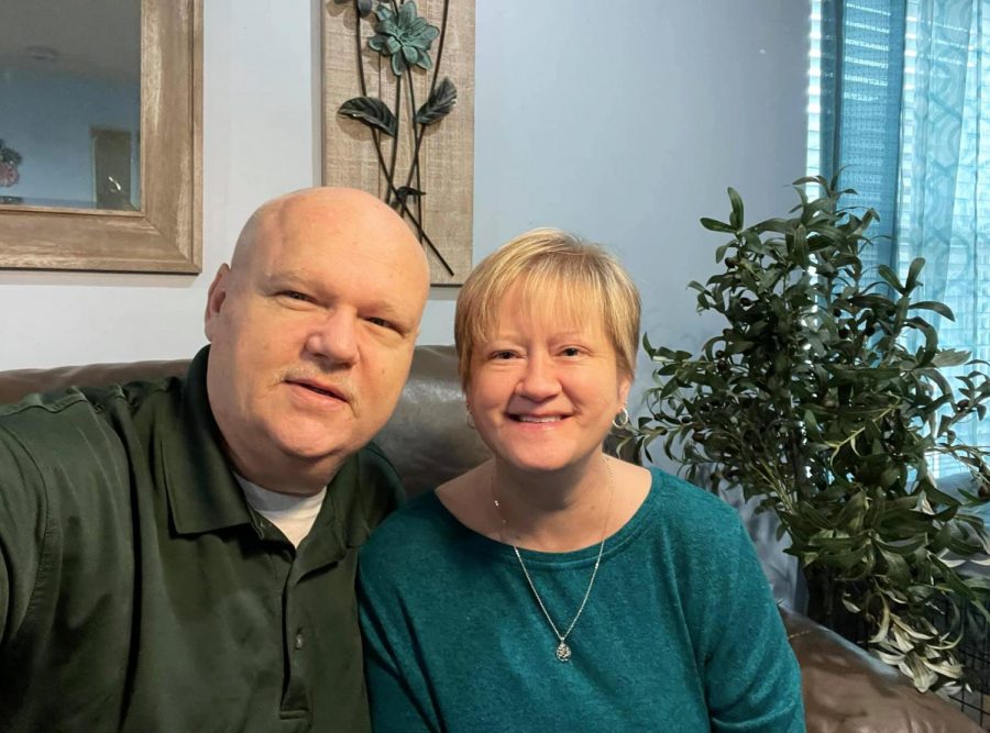 Aaron and Keli Thorn, at home following her January kidney transplant.