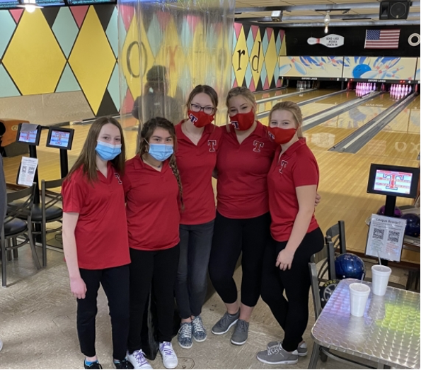 The Talawanda Girls Bowling Team who placed fifth in the league this year. 