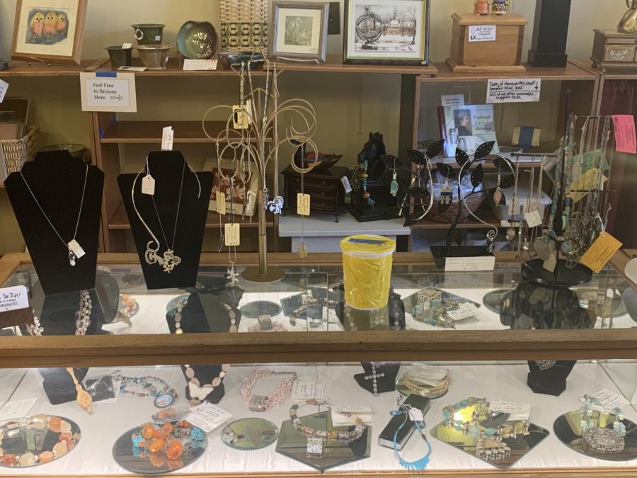 Handcrafted wares from local artists are for sale in the Oxford Community Arts Center’s Art Shop.