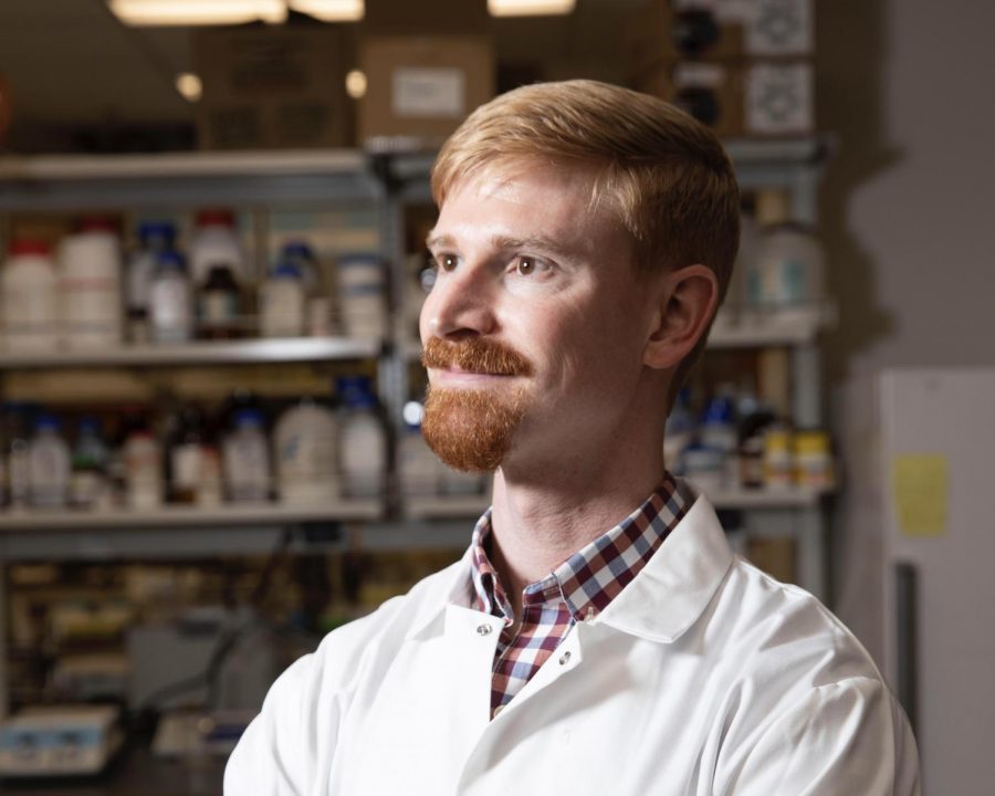 Prof. J. Andrew Jones, one of the key Miami researchers working to develop new therapeutic drugs for mental health issues such as depression, substance abuse and anxiety.