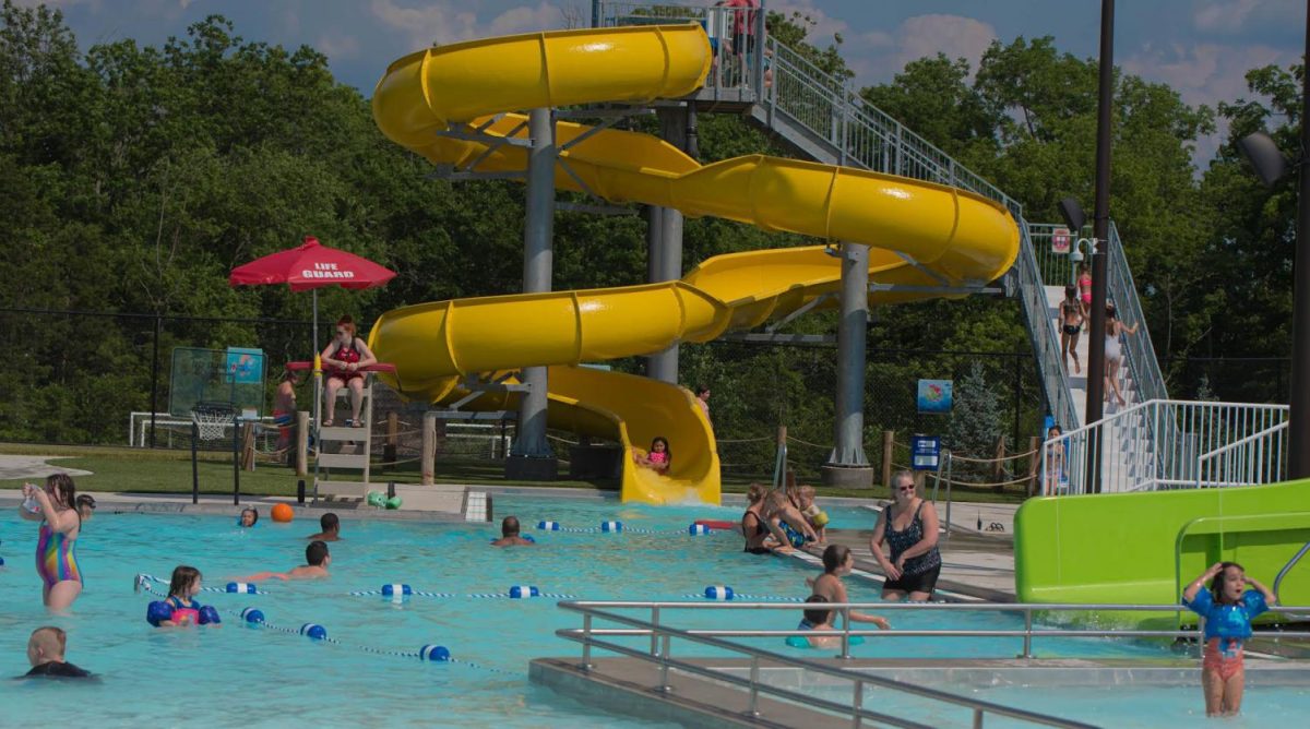 A scene from the Oxford Aquatic Center in pre-COVID times, when distancing and capacity limits were not required. The center plans to raise capacity levels this summer from what they were in 2020.