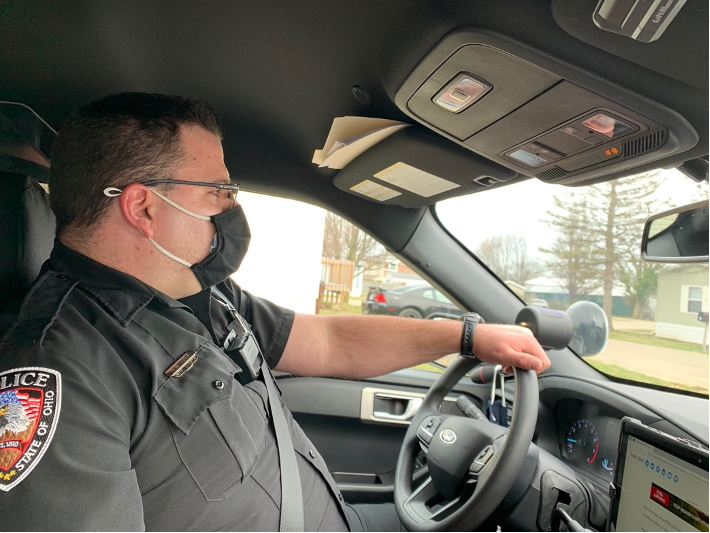 When Officer Matt Wagers patrols the streets, he pays attention to suspicious behavior. People cannot hide their nervousness and prefer not to engage with him, he says. 
