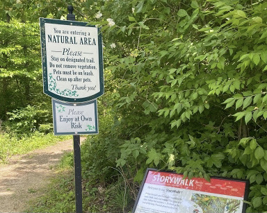 StoryWalk stations dot the trail in Oxford Community Park, 6801 Fairfield Rd. 