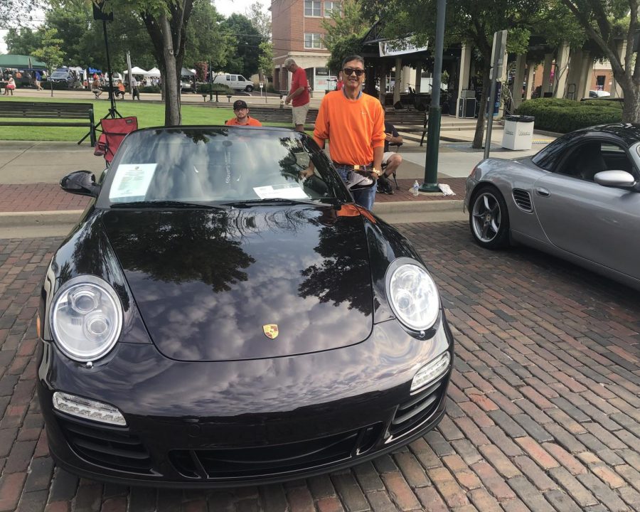 Mart Reyes with his amethyst-colored 2012 4GTS at the 2021 Red Brick Reunion. 