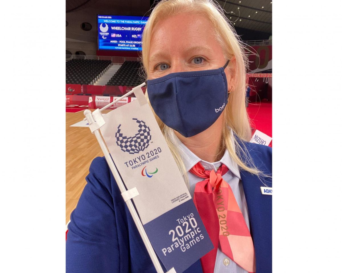Oxford resident Kerin Banfield, was one of two people selected to be a technical commissioner for wheelchair rugby at the Tokyo Paralympic Games. Although the Games were held in 2021, they were named the “delayed 2020 Games” because of the COVID-19 pandemic.