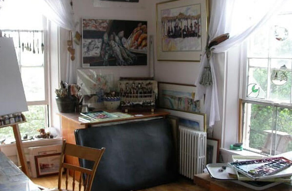 One of 30 third-floor studios in the Oxford Community Arts Center that are rented out to local artists, writers and musicians.