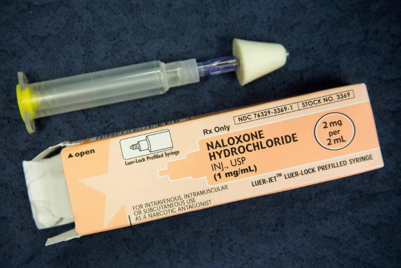 Oxford Fire Department EMTs carry Naloxone kits like this one to help revive people who have suffered drug overdoses. 