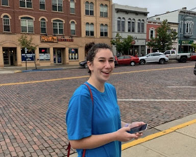 Miami student Morgan Rost on one of her last days in Oxford before heading to Luxembourg where she will spend the rest of the semester on a student teaching assignment.