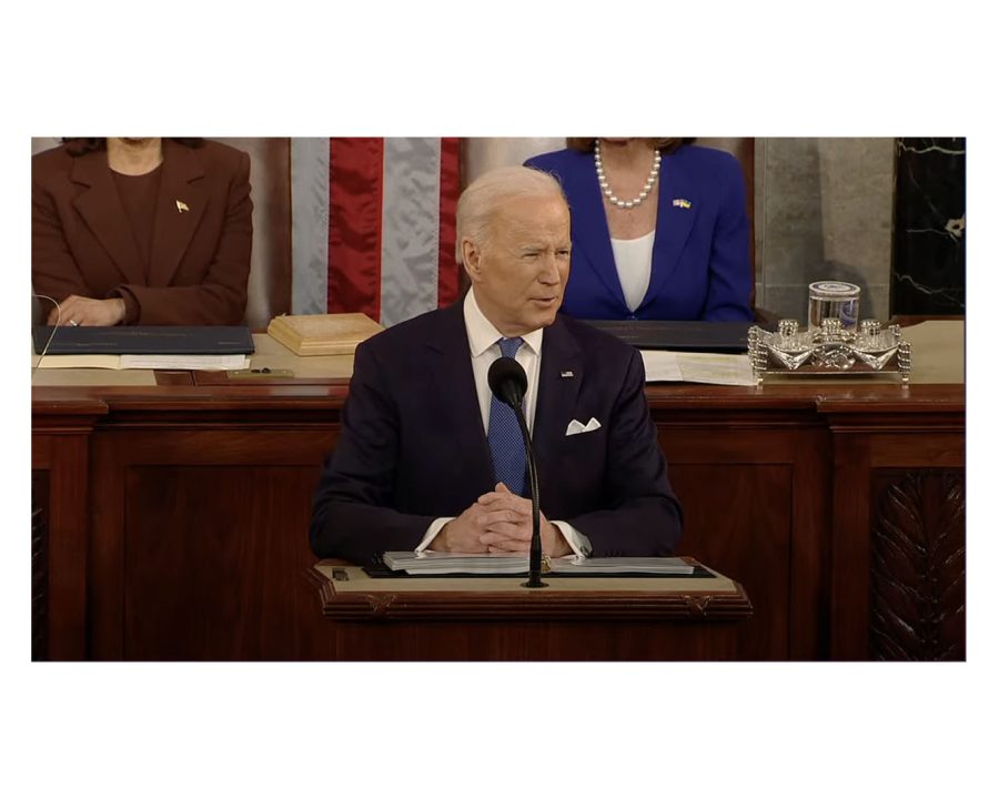  President Joe Biden does not wear a mask at the State of the Union address Tuesday, March 1. 