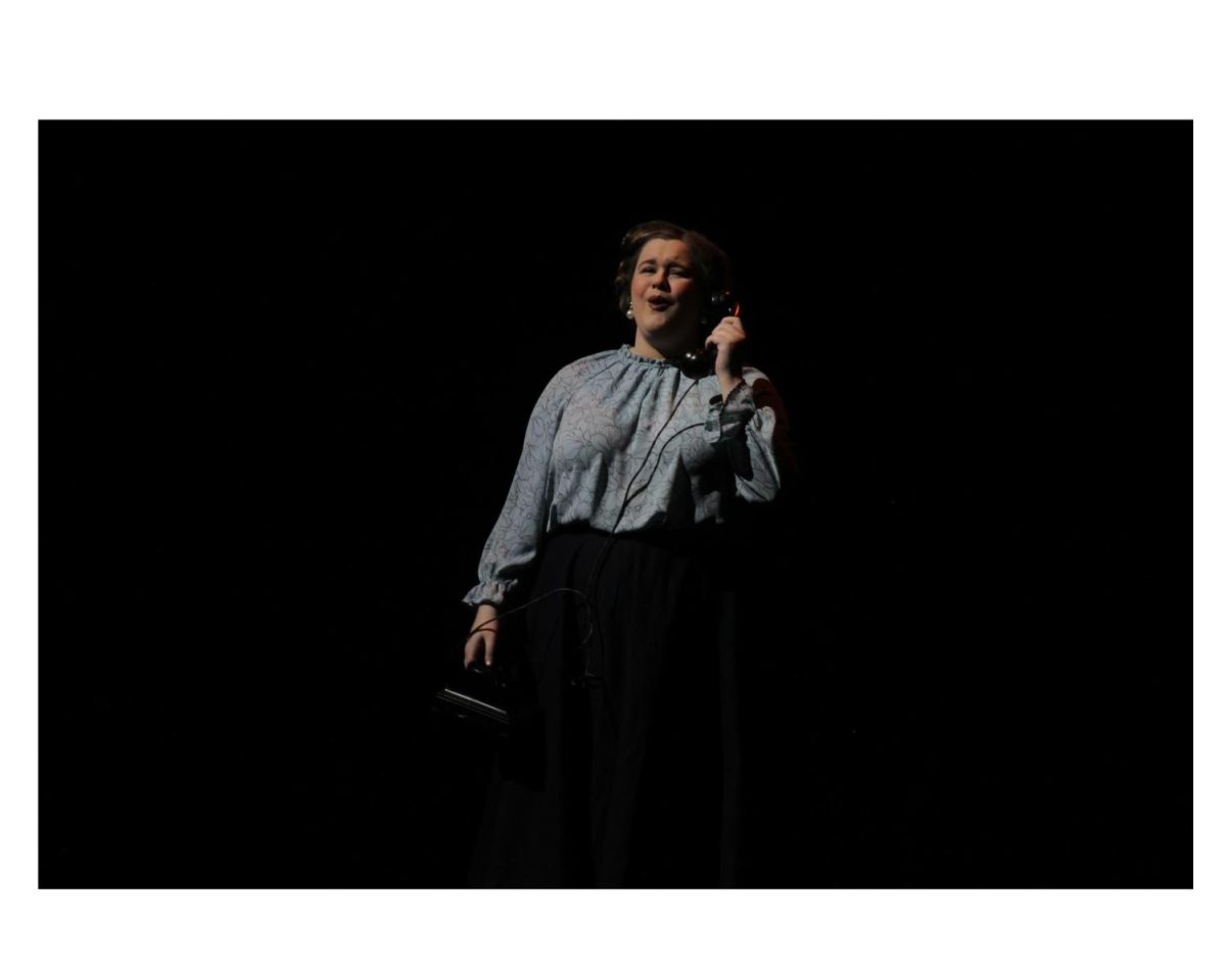 Ellie Wilmes sings the role of Margaret Johnson in a recent performance of “The Light in the Piazza” by the Miami University Opera Theater. 