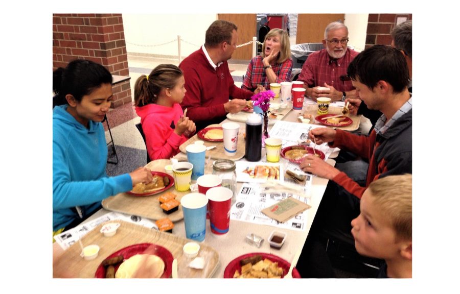 As seen in this photo from a past year, Pancake Day is a successful event  for the Kiwanis.  