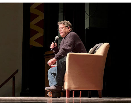 Actor Sean Astin advocates de-stigmatizing mental illness during an appearance in Oxford this week as part of the Miami University Lecture Series.