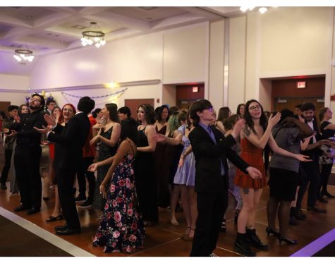 Food and dancing were among the main attractions at Saturday’s Noche de Gala celebration in Armstrong Student Center, sponsored by UNIDOS, a group working to promote understanding and appreciation of diversity on campus through celebration of Latinx and Hispanic culture.