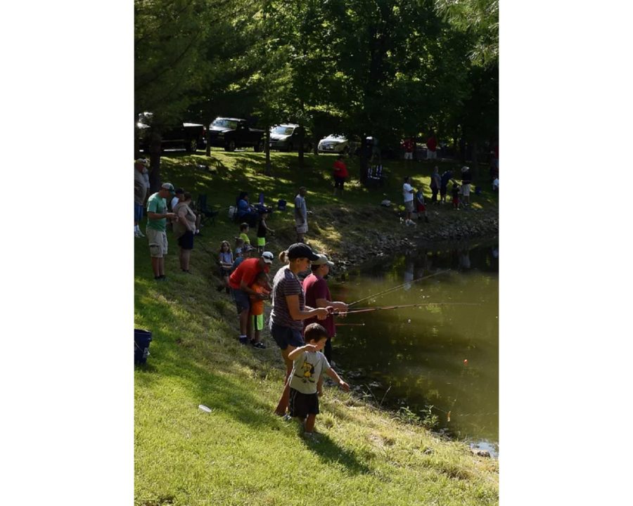 Adults+and+children+fish+in+this+undated+photo.+The+annual+fishing+derby+is+the+one+day+each+year+that+fishing+as+allowed+at+Pyramid+Hill.+