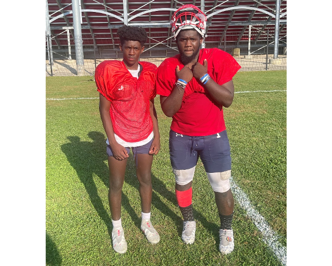 Freshman cornerback Demetrius “Meech” Morris-Williams and senior defensive lineman D.J. Morris-Williams and are two of Talawanda Footballs top athletes.