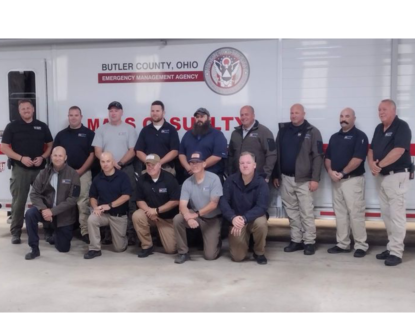 Members of the Butler County Incident Management Team, with Oxford Lt. Geoff Robinson and Officer Rick Butler in the back row, first and forth from the left respectively.