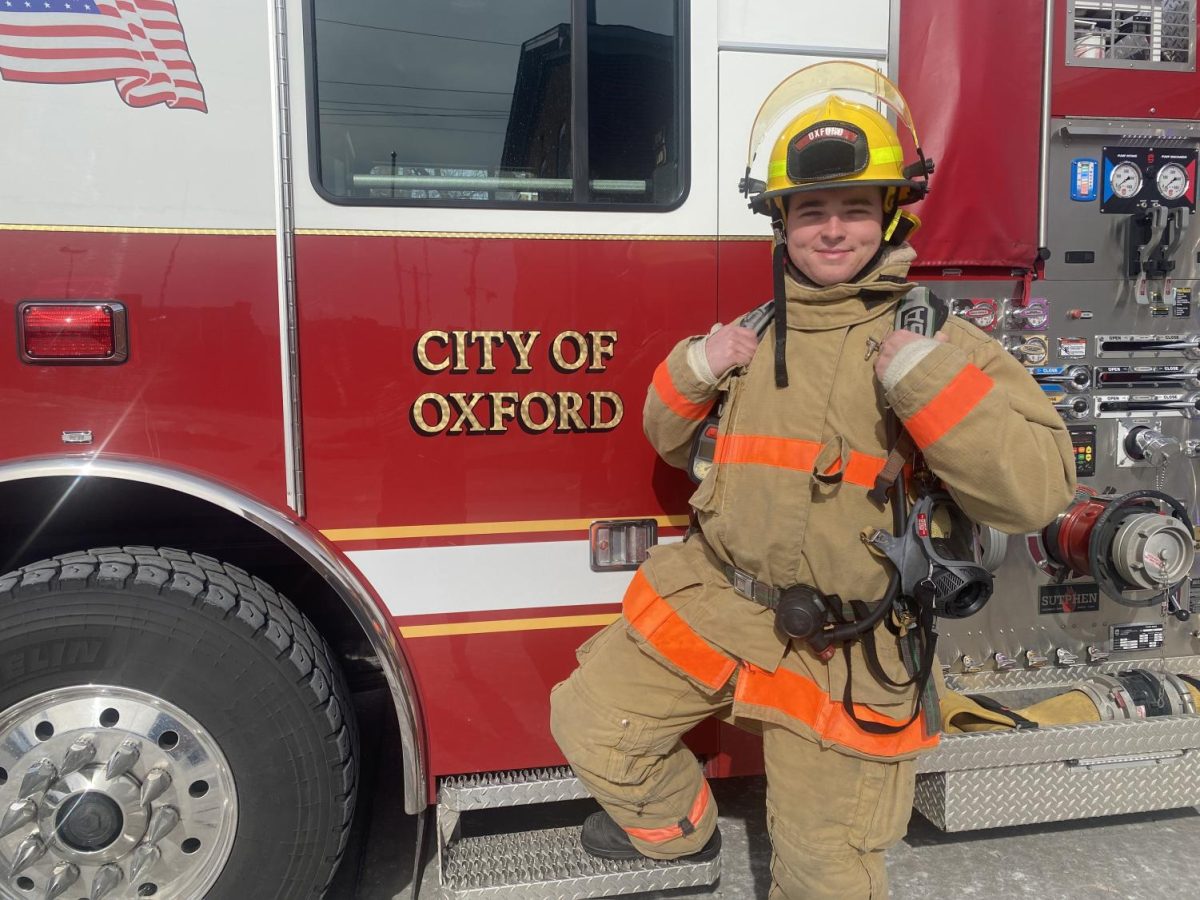 New hire Clayton Pearson has joined the force to help the fire department. 