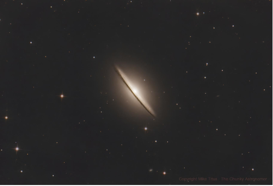 Titus’ most recent photograph was taken of the Sombrero Galaxy, located over 30 million light years from Earth.
Photo by Mike Titus