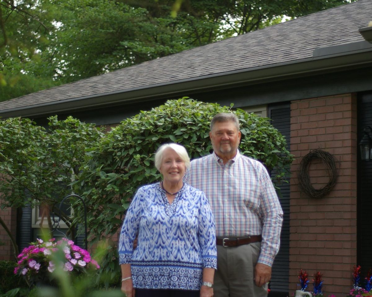  Both Jan and Roger take great pride in a garden that consists of both natural and hand-planted sections.

