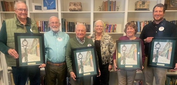 Pictured from left to right: Citizens of the Year Tom Farmer and Mark Boardman; Couple of the Years Dick Munson and Libby Burch; Citizen of the Year Ann Wengler; and Citizen of the Year, Dr. Bryan Hornfeck. (Citizen of the Year Steve Nimis was unavailable)