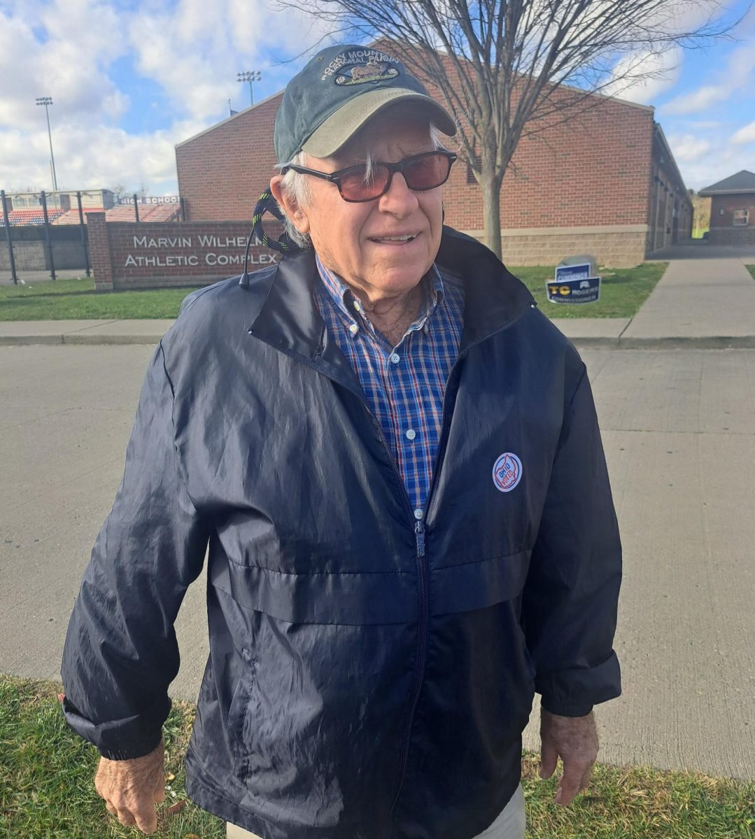 Clayton Miller stands in front of Talawanda High School after casting his vote at the 2024 polls. 