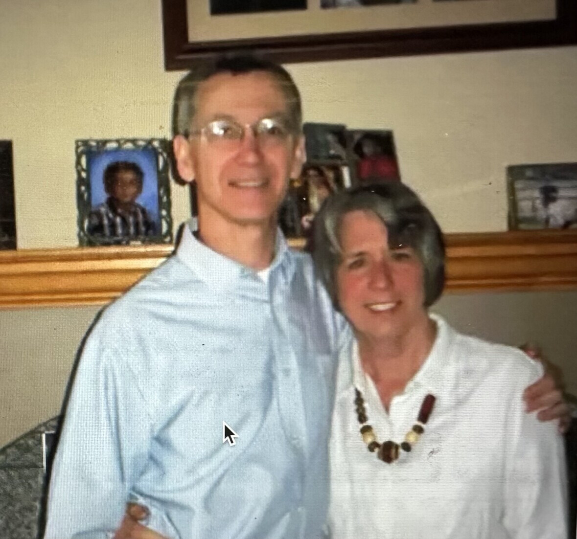 Talawanda School Board Member and OSBA Service Award recipient Pat Meade (left) alongside his wife Lois Meade (right). Both were lifelong educators in the Talawanda district.