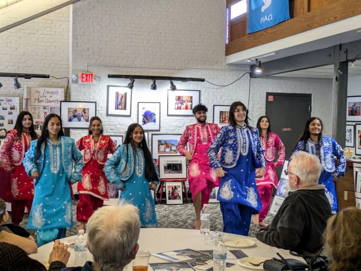 A group of dancers perform at the Interfaith Center’s open house.