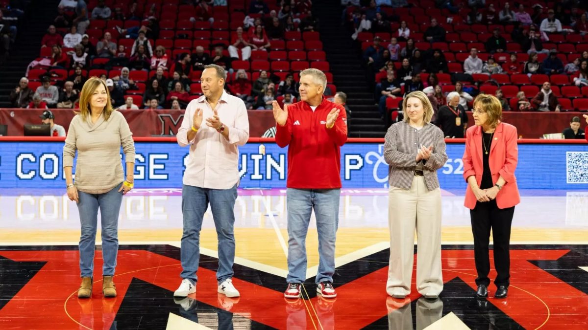 Wendy Sweney, Iñako Puzo, Sean Payton, Ashley Korn, and Carolyn Condit are celebrated at Millett Hall for the induction ceremony.